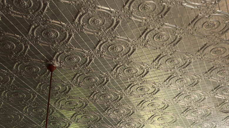 Decorative tin ceiling