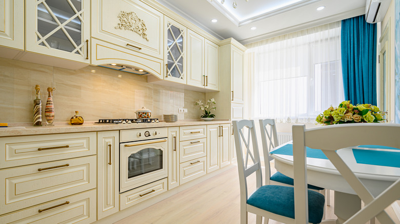 All-white kitchen