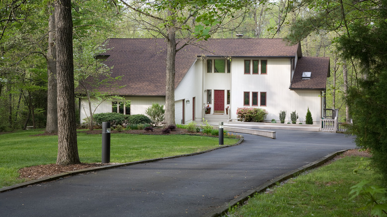 Asphalt driveway