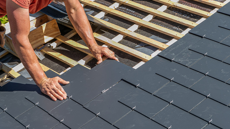 slate roof installation