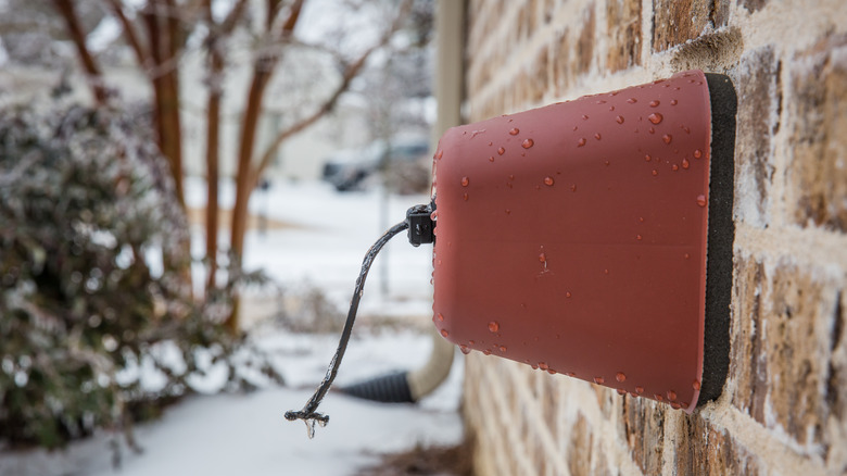 Outdoor faucet cover