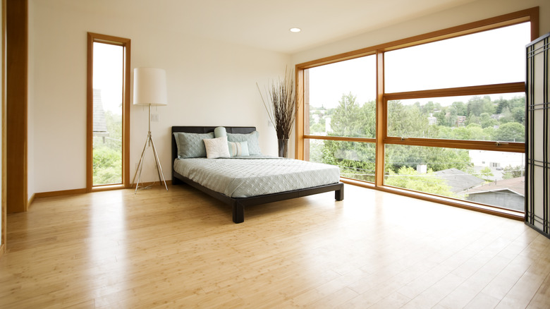 bamboo flooring in bedroom