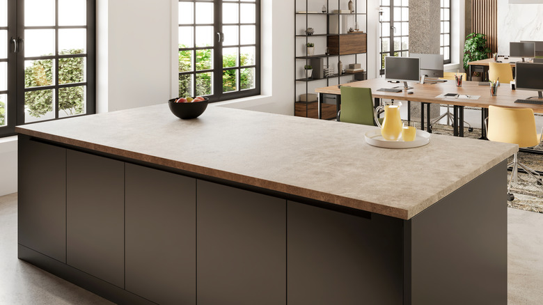 beautiful concrete countertop