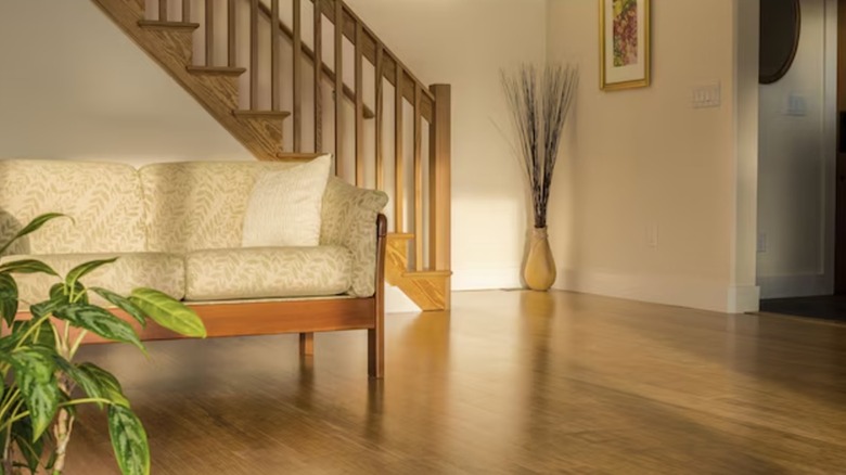 A home with engineered bamboo flooring