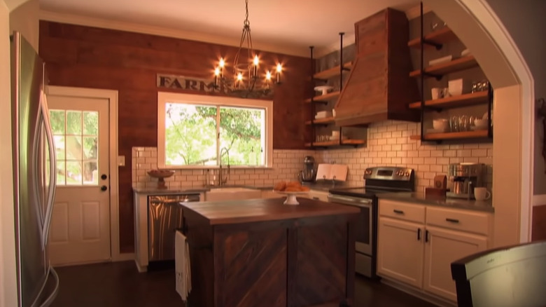 Kitchen remodel with reclaimed wood