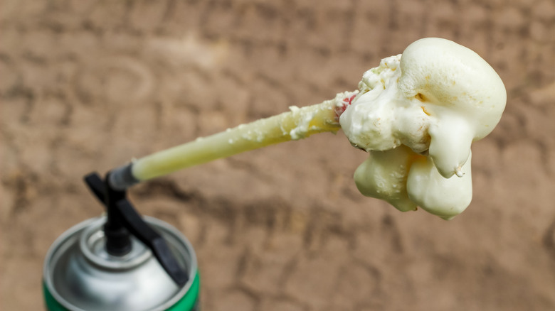 Spray can of expanding foam