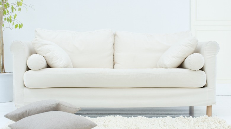 White couch