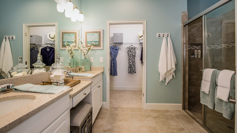 Bathroom with walk-in shower only 