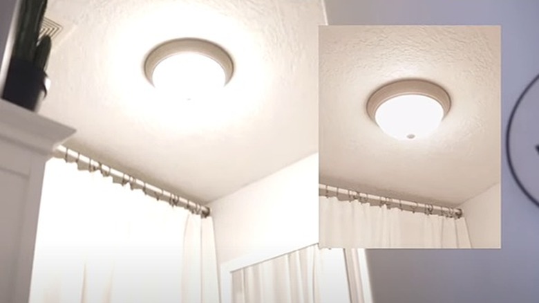 Dome flush mount ceiling light