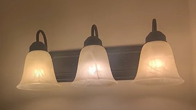 Frosted bell shade trio