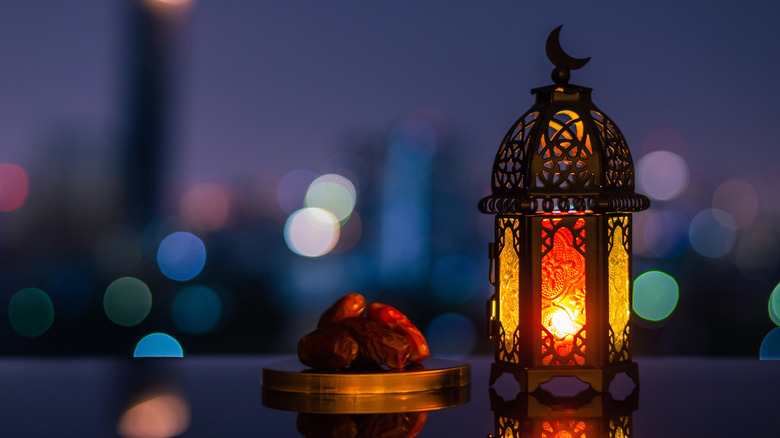 decorative Lantern with candle inside