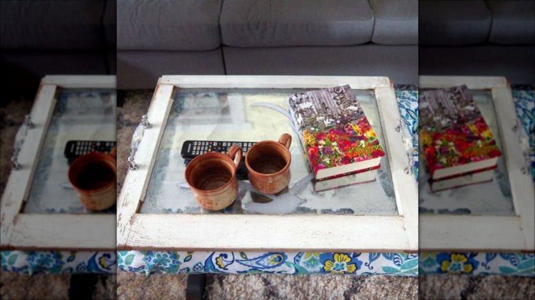 white window serving tray diy