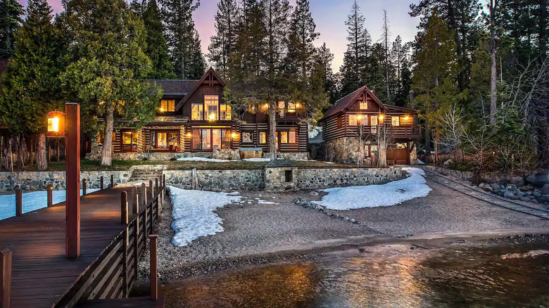 log cabin in Tahoe