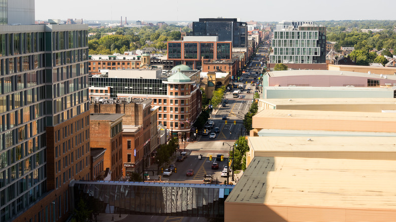 arena district skyline view