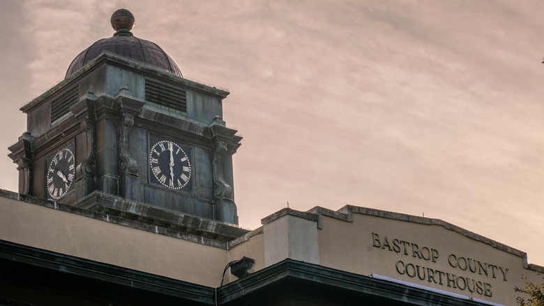 front of Bastrop Courthouse building