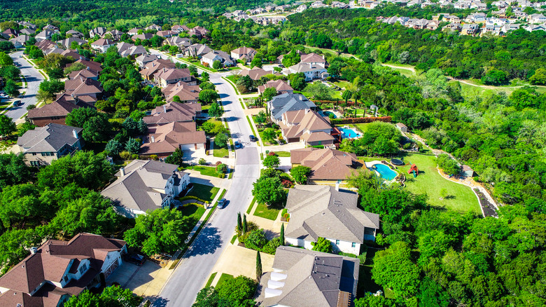 Cedar park Texas aerial view 