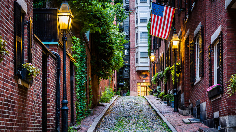 Acorn Street in Beacon Hill