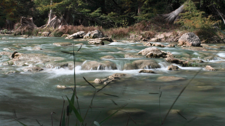 Rushing river in Bulverde, TX