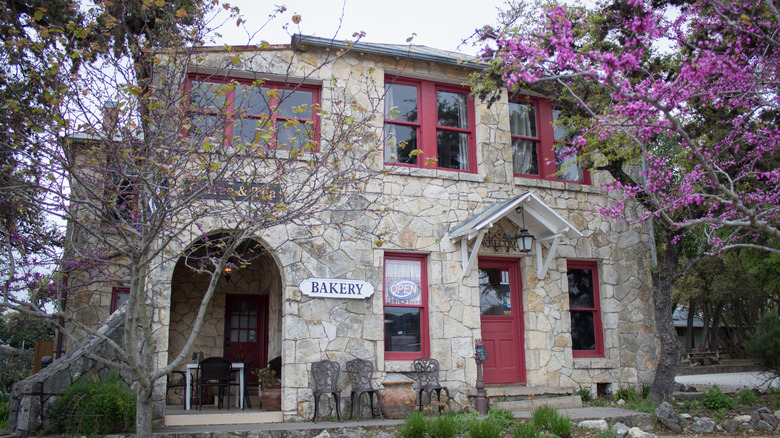 stone building in Helotes, TX