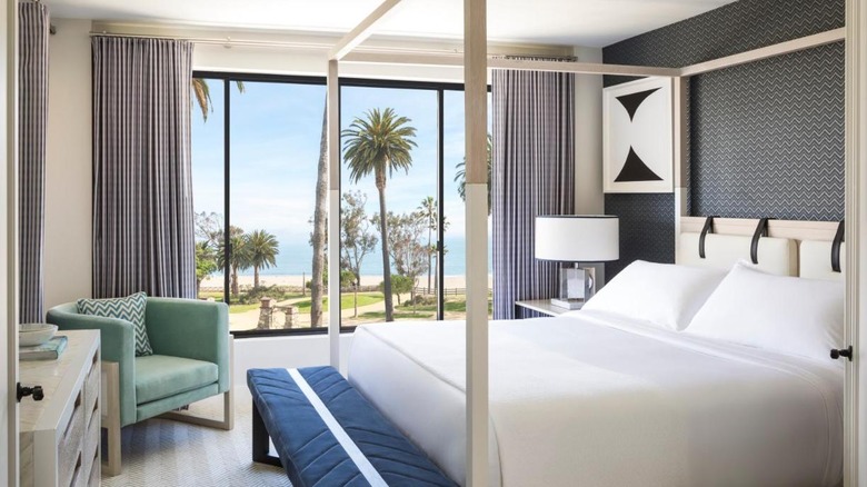 Bedroom with view of Ocean Avenue