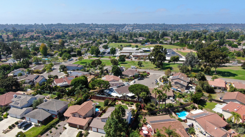 suburban san diego neighborhood