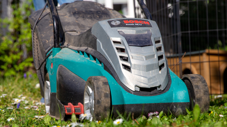 Bosch branded lawnmower