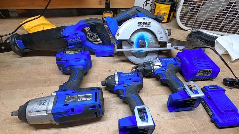 Assorted Kobalt branded tools