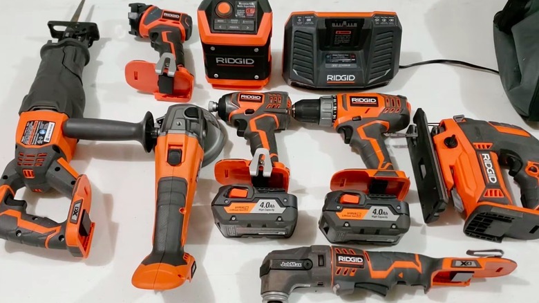 Assorted Ridgid branded tools