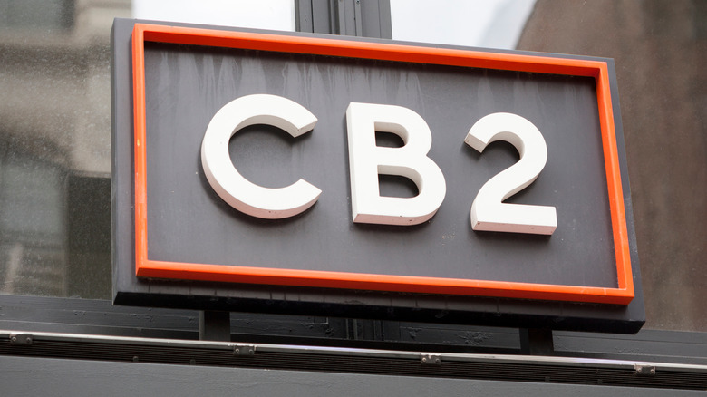 CB2 sign