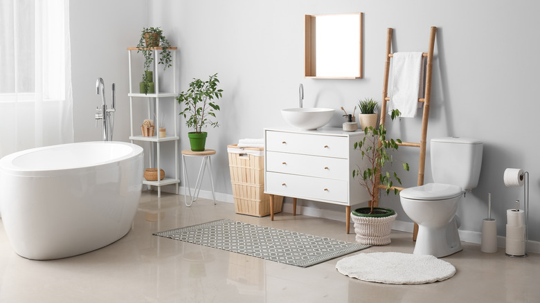 clean white bathroom