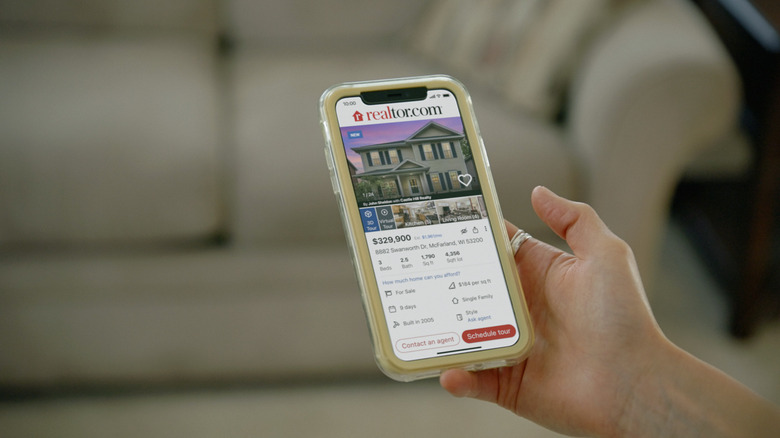 Realtor app on iPhone