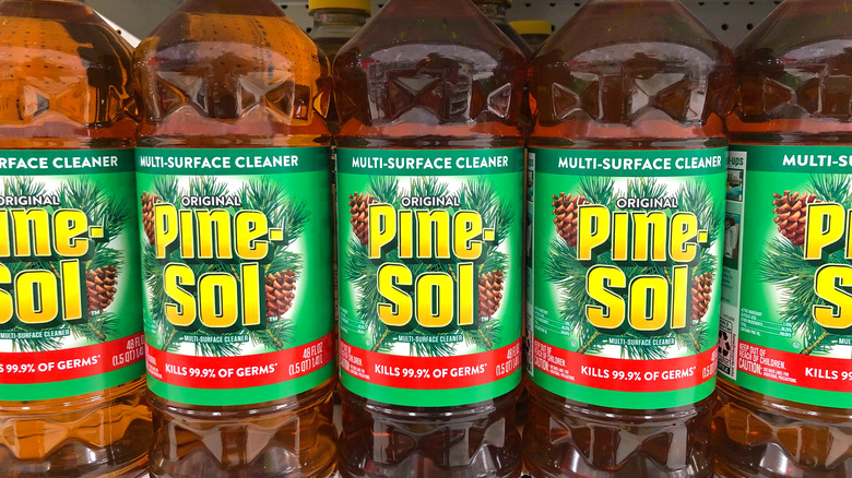 Pine-Sol on store shelf