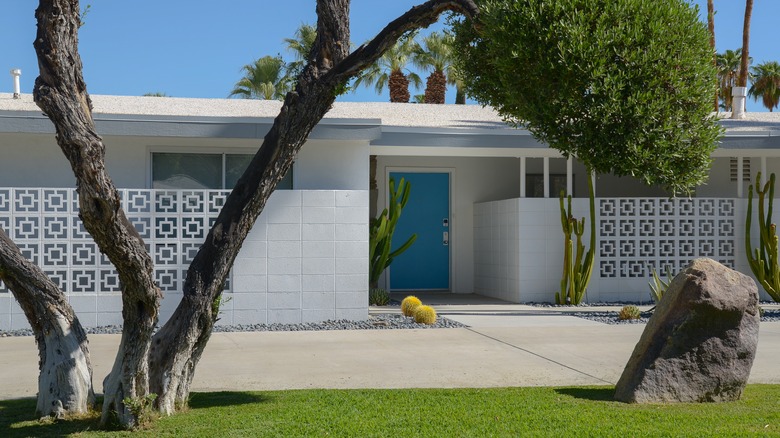 House with breeze blocks