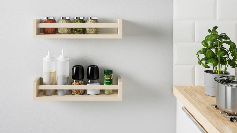 Brilliant Ways To Use An IKEA Spice Rack To Maximize Kitchen Storage