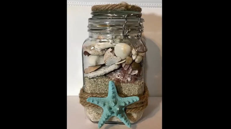 beach sand jar