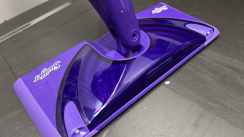 cleaning with Swiffer WetJet