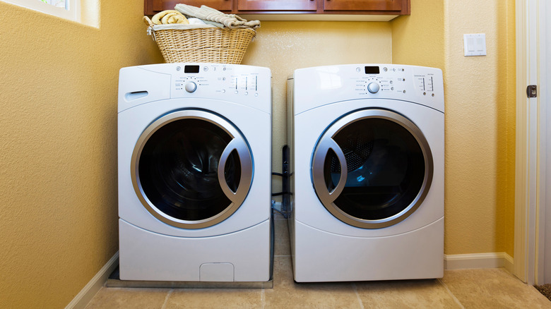 a washer and dryer