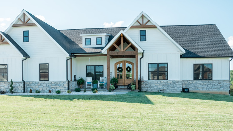 Front door to a home