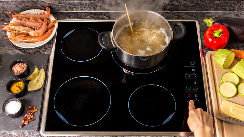 cooking on induction range