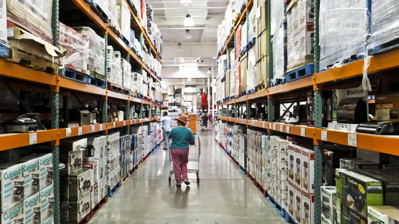 person shopping at costco