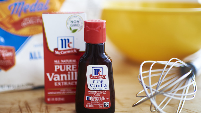 Bottles of vanilla extract