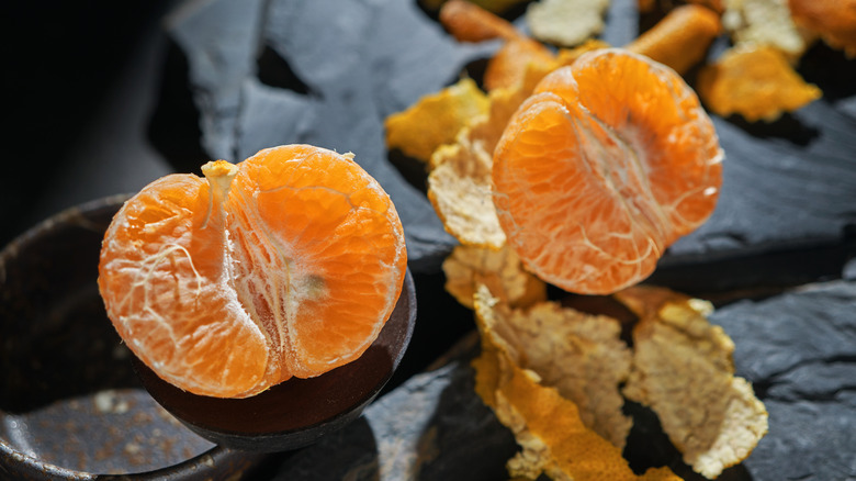 mandarin orange and seeds