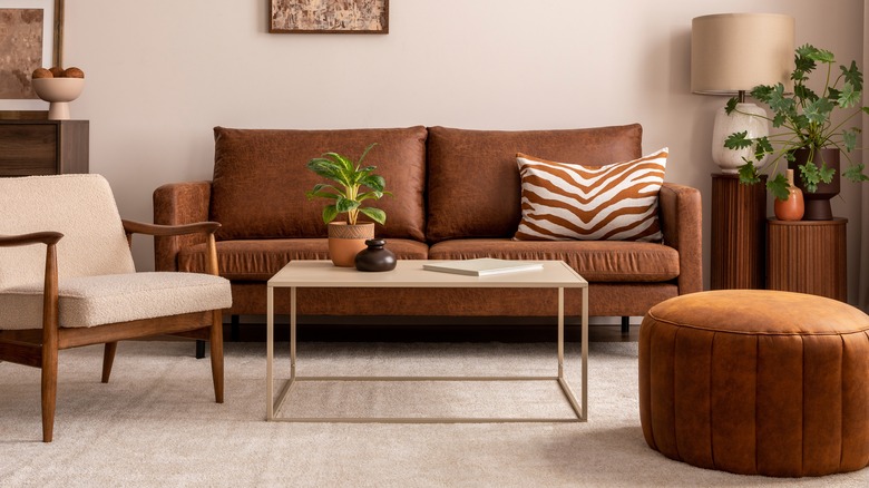 beige carpeting in living room