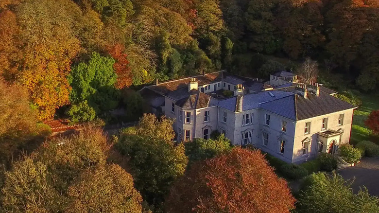 Exterior of the castle in Ovens, Ireland