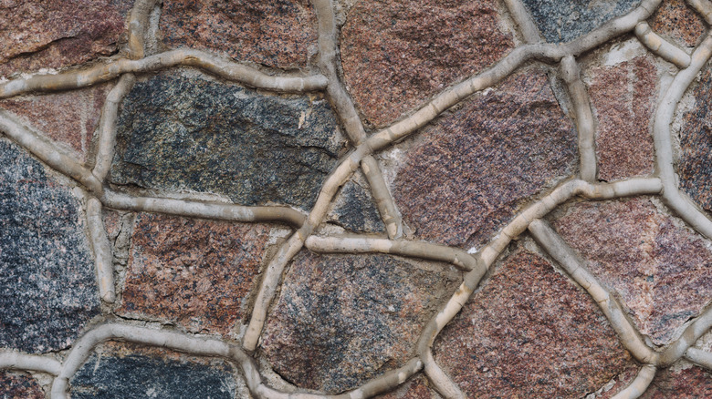 grouted stone floor