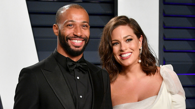 Ashley Graham and Justin Ervin smiling