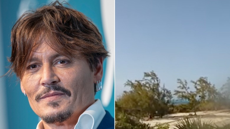 Johnny Depp; Bahamian island