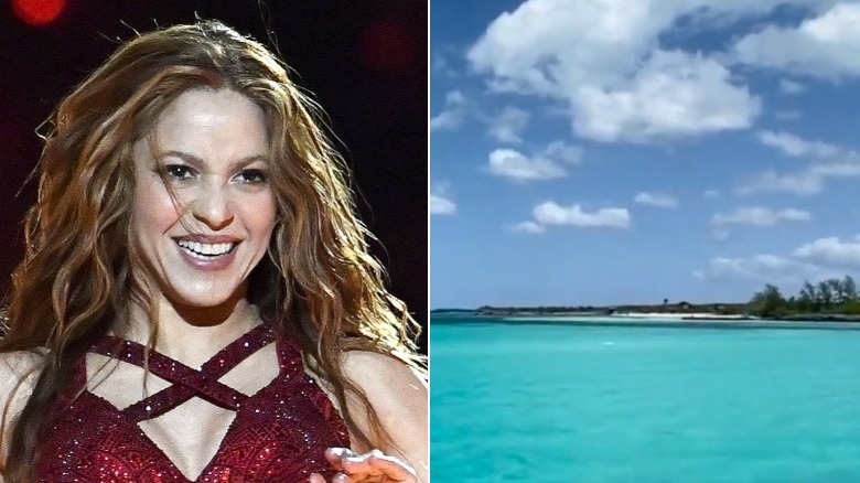 Shakira ; Bahamian island, Bonds Cay