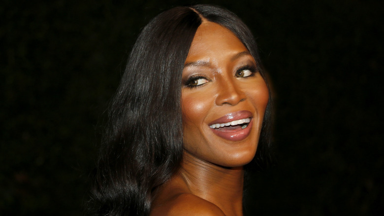 naomi campbell smiling broadly