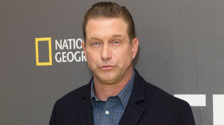 Stephen Baldwin wearing blue